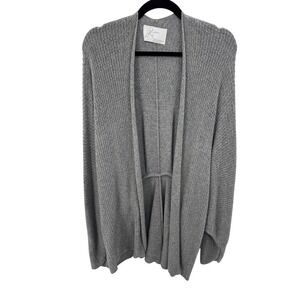 Shi 100% Pure Cashmere Cardigan Sweater Made in Scotland Gray Women's